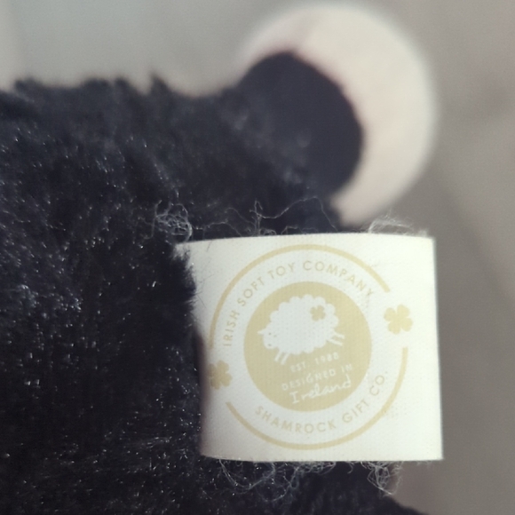 Adorable Black and White Stuffed Sheep Toy - Picture 5 of 6